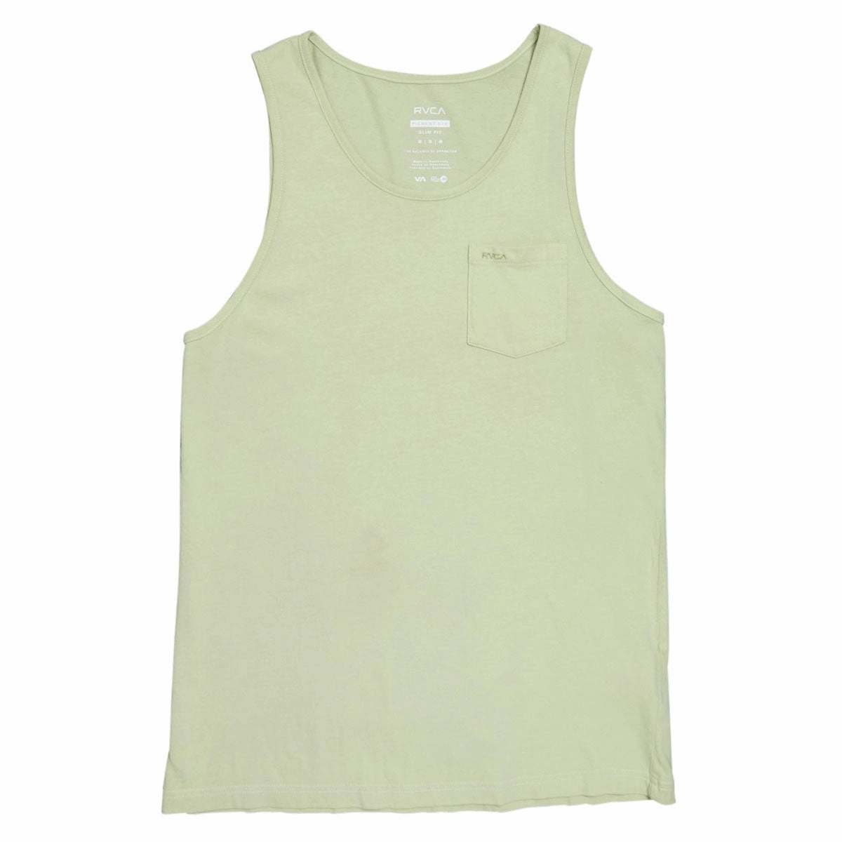 enough RVCA Ptc Pigment Tank Top - Light Olive