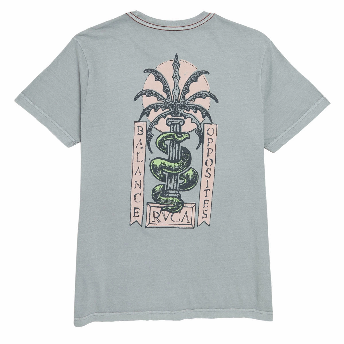Light Casual Chic Design RVCA Serpent T-Shirt - Monument