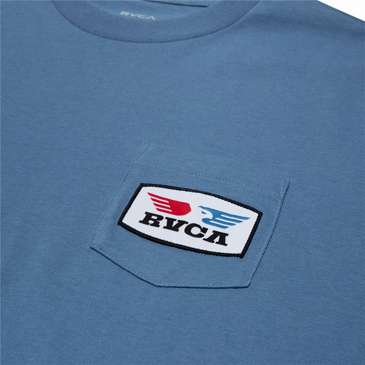 RVCA Soar Pocket T-Shirt - Federal Blue Flattering Design