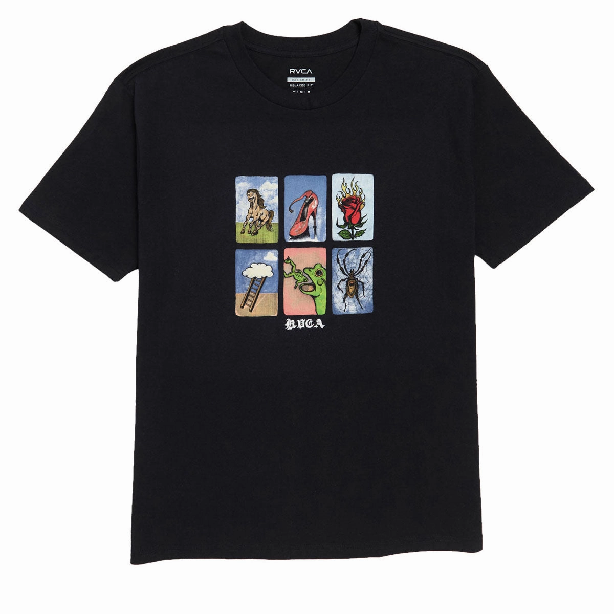 RVCA x KSL T-Shirt - Black Trendy Tops