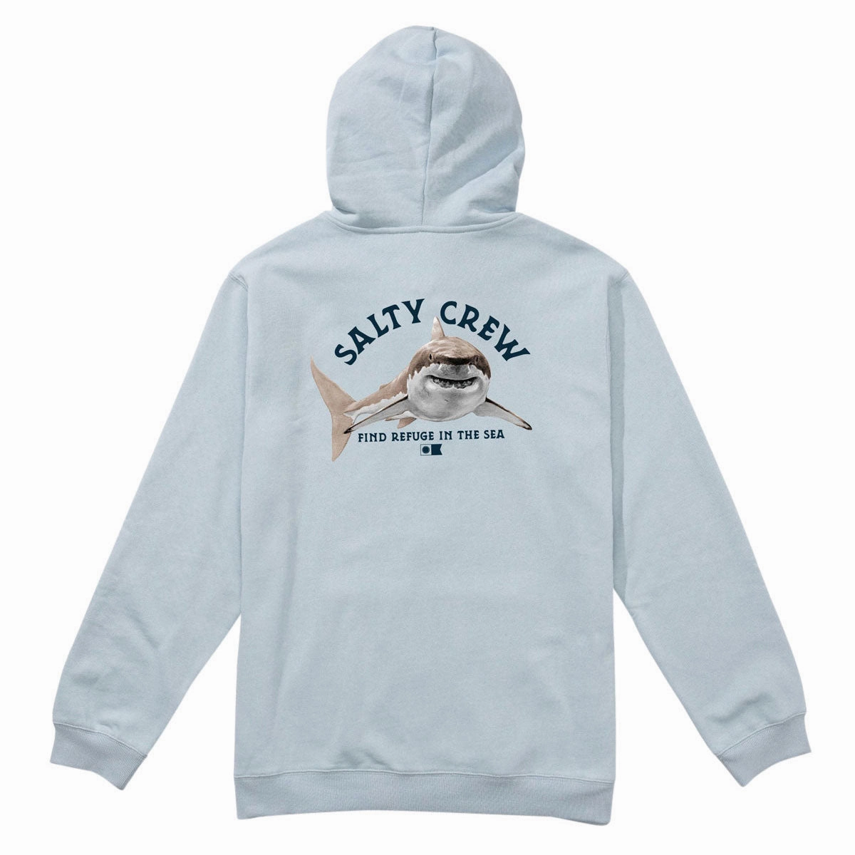 Salty Crew Lurking Fleece Hoodie - Blue Fog Wildebeest like