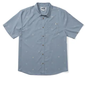 Salty Crew Micro Vibes Tech Woven Shirt - Deep Sea Tuckable Hem Unmatched comfort