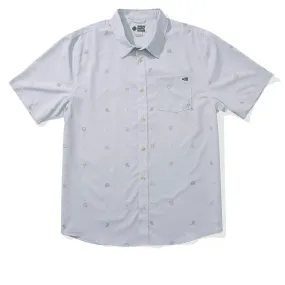 Salty Crew Micro Vibes Tech Woven Shirt - Light Grey Limited Edition Casual Sophistication
