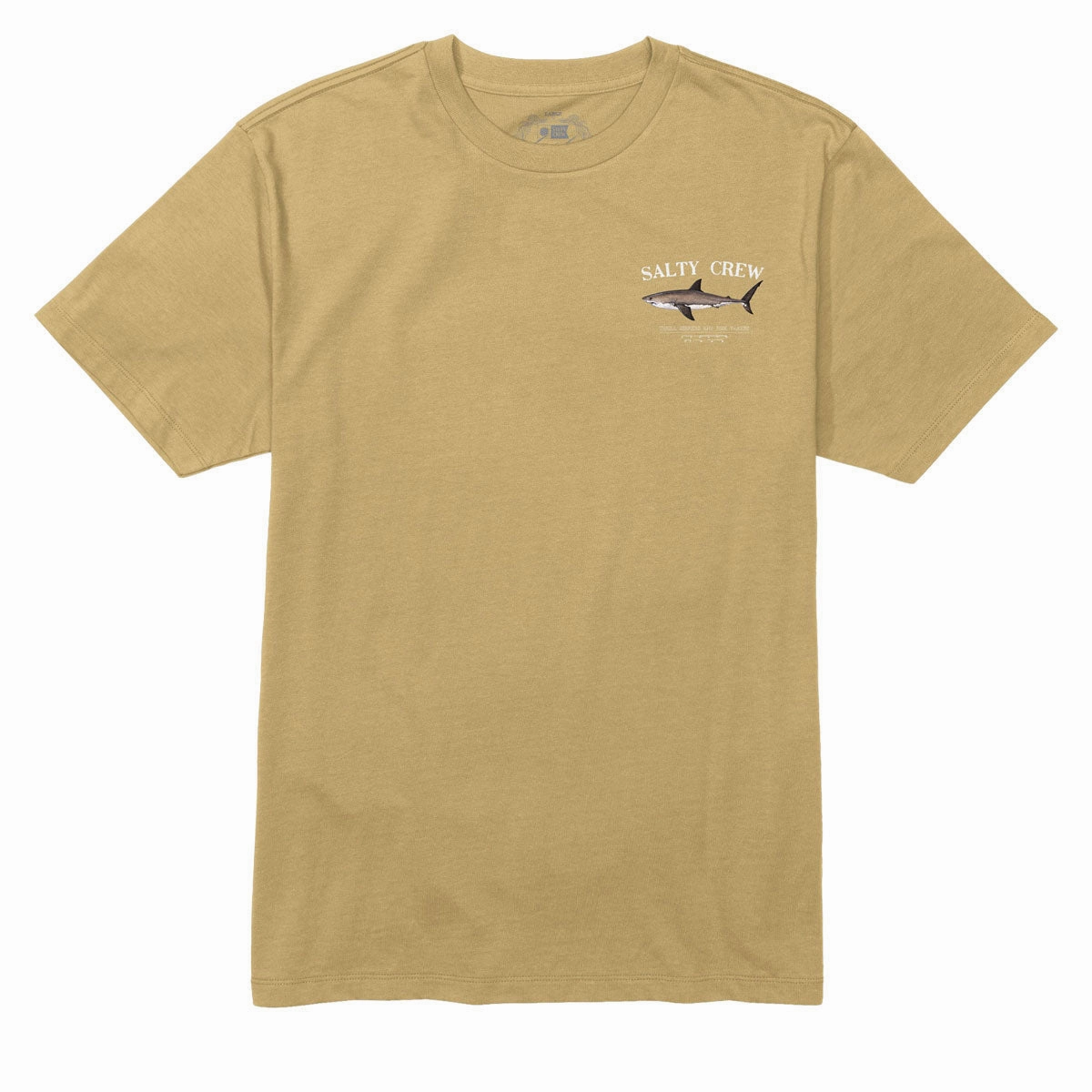 Crew Neck Design Salty Crew Bruce T-Shirt - Mineral Yellow