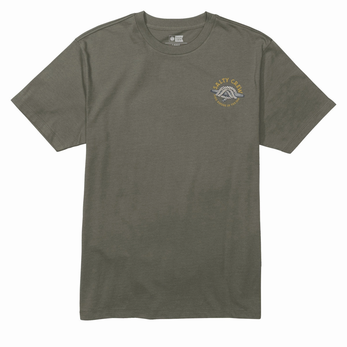 Ultimate Comfort Salty Crew Cleat Knott T-Shirt - Dusty Olive