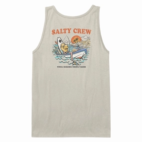 Non Irritating Seams Seamless Knitting Salty Crew Down Time Tank Top - Bone