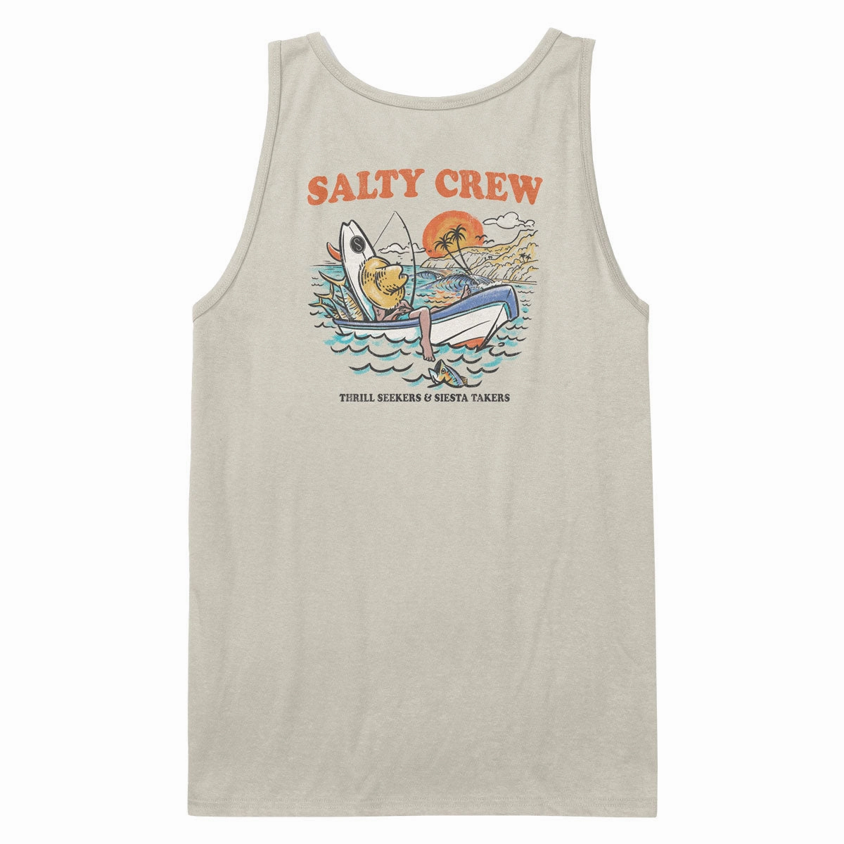 Non Irritating Seams Seamless Knitting Salty Crew Down Time Tank Top - Bone