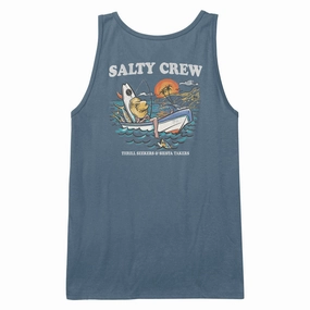 Salty Crew Down Time Tank Top - Slate Solid