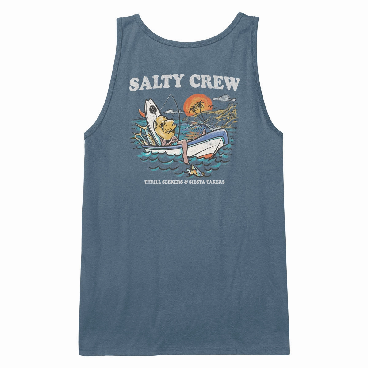 Salty Crew Down Time Tank Top - Slate Solid