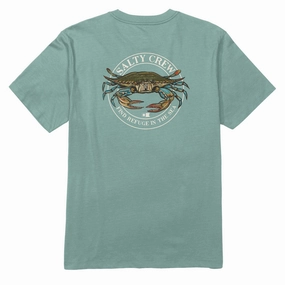 MoistureControlFibers Active Outfit Salty Crew Jimmy T-Shirt - Mackerel