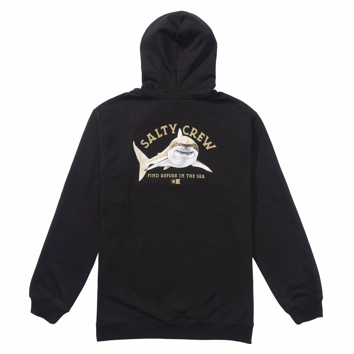 Salty Crew Lurking Fleece Hoodie - Black Organic Cotton