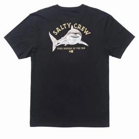 Salty Crew Lurking T-Shirt - Black Light Design