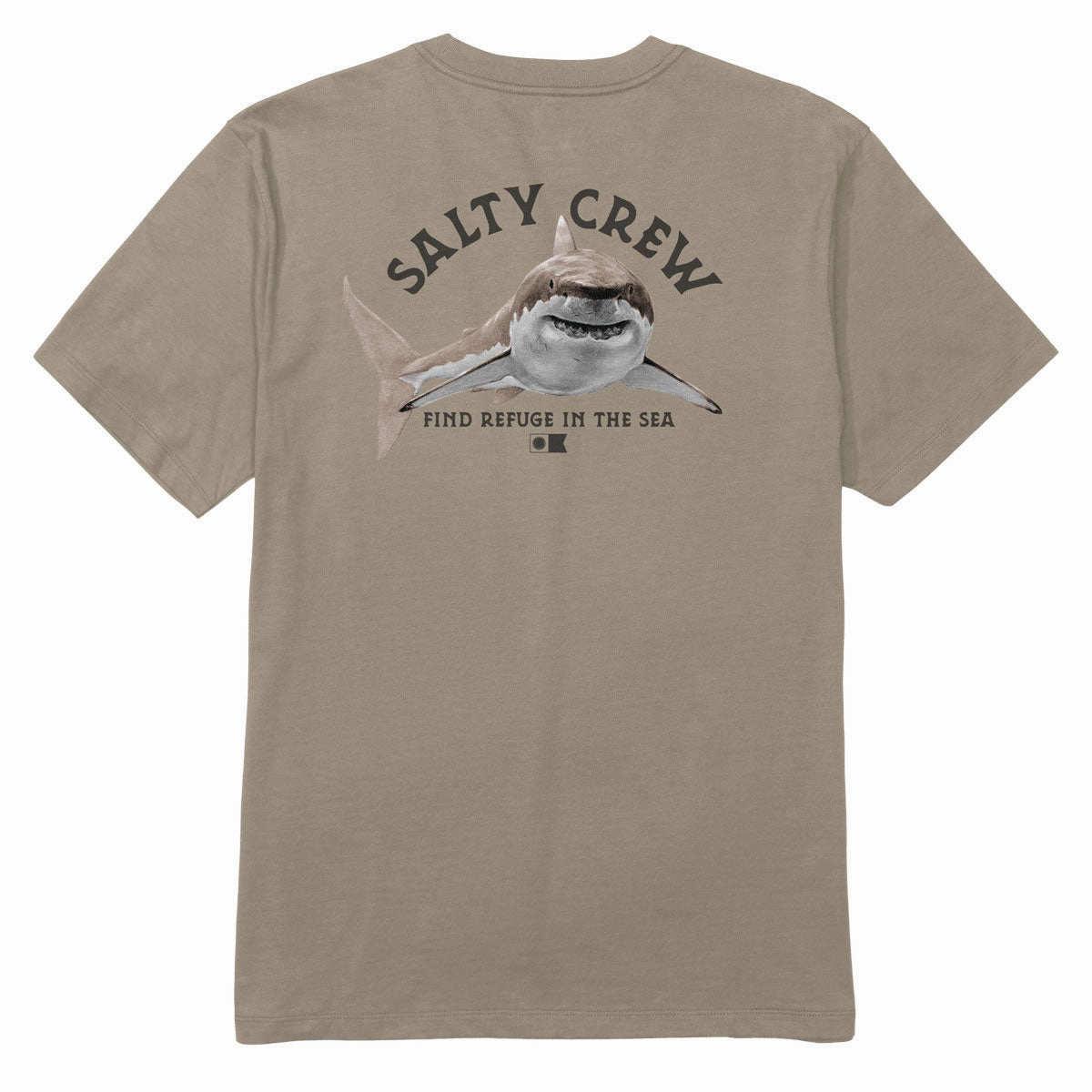 Relaxed Armhole Cut Salty Crew Lurking T-Shirt - Twig