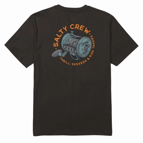 Salty Crew Reel Good T-Shirt - Black athletic style