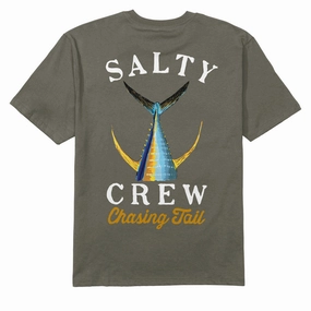 Camping attire Timeless Comfort Wear Salty Crew Tailed Classic T-Shirt - Dusty Olive