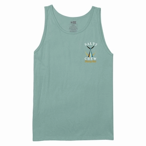 Weight Distributing Design Salty Crew Tailed Tank Top - Mackerel
