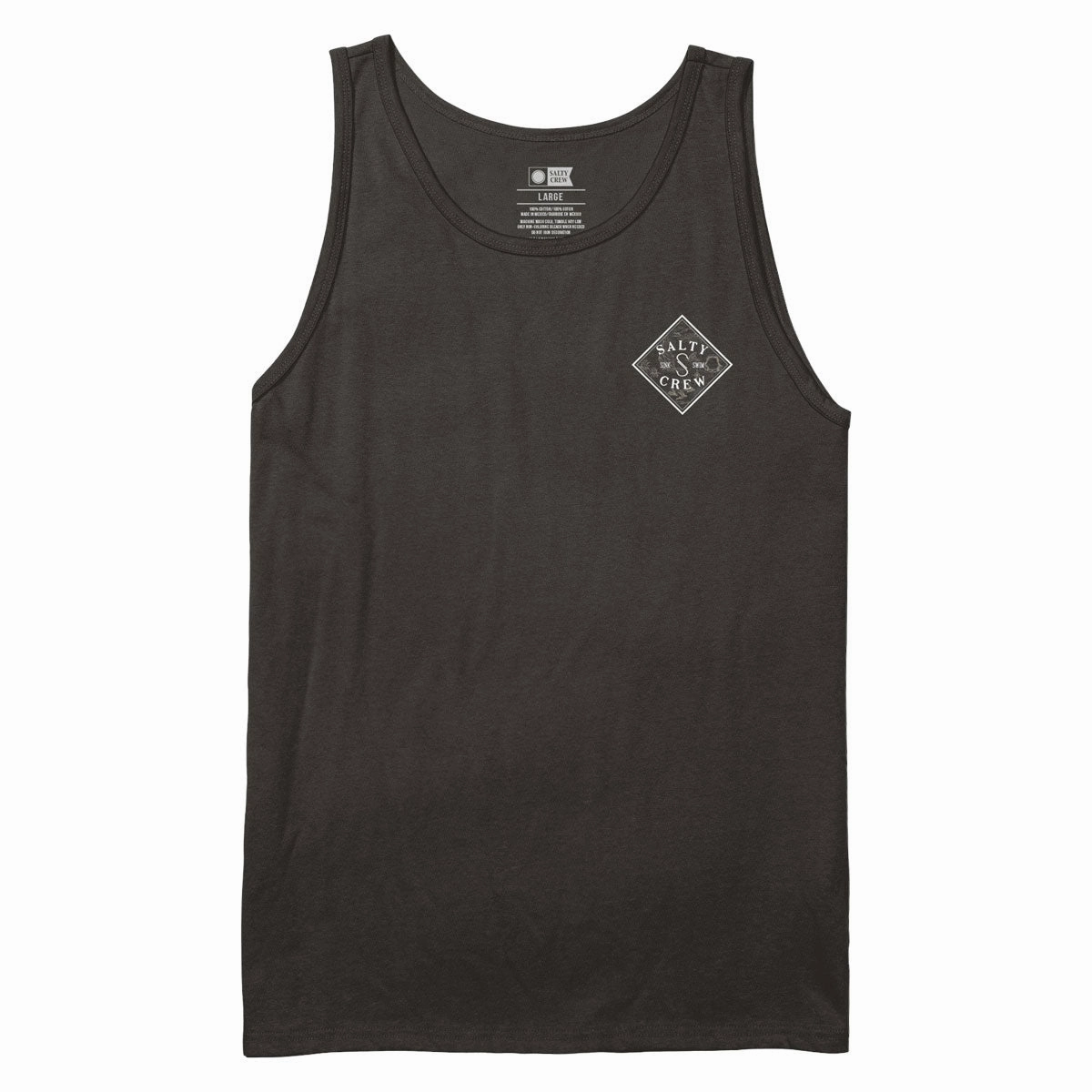 Salty Crew Tippet Fill Tank Top - Black solidity Breathable fabric