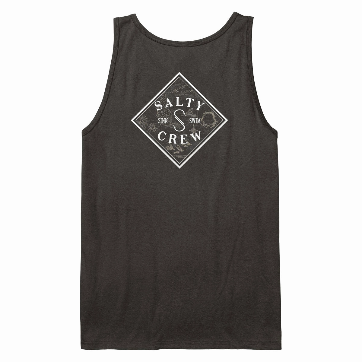 fullness Salty Crew Tippet Fill Tank Top - Black