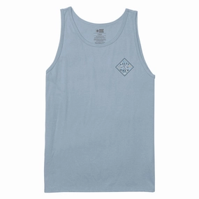 Salty Crew Tippet Fill Tank Top - Blue Fog Gym Wear Form Fitting