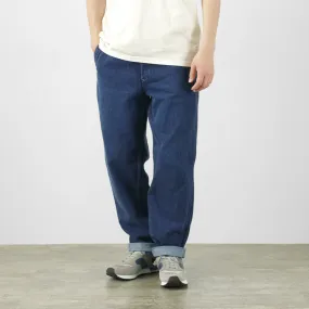 FOB FACTORY / F0511 WW2 Denim Deck Pants Used-finish Cool Silhouette