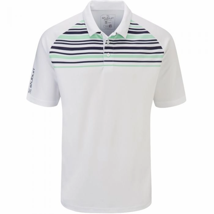 Stuburt Kingsclere Polo Shirt - White Essential Fit Men's masculinity