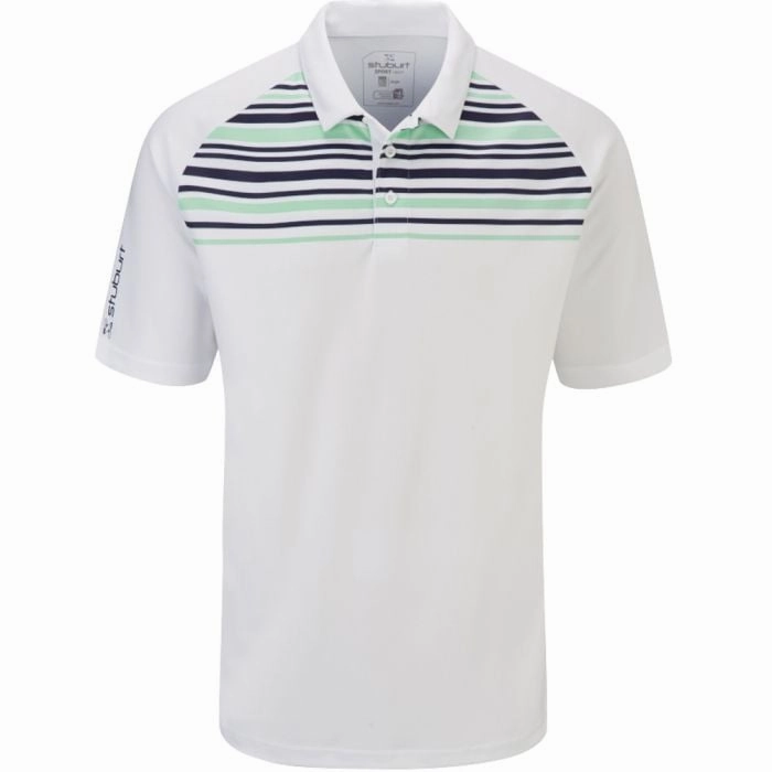 Lightweight Comfort Stuburt Kingsclere Polo Shirt - White