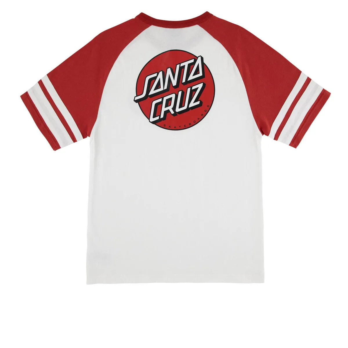Midweight Textile Santa Cruz Bond Henley Shirt - White/Red