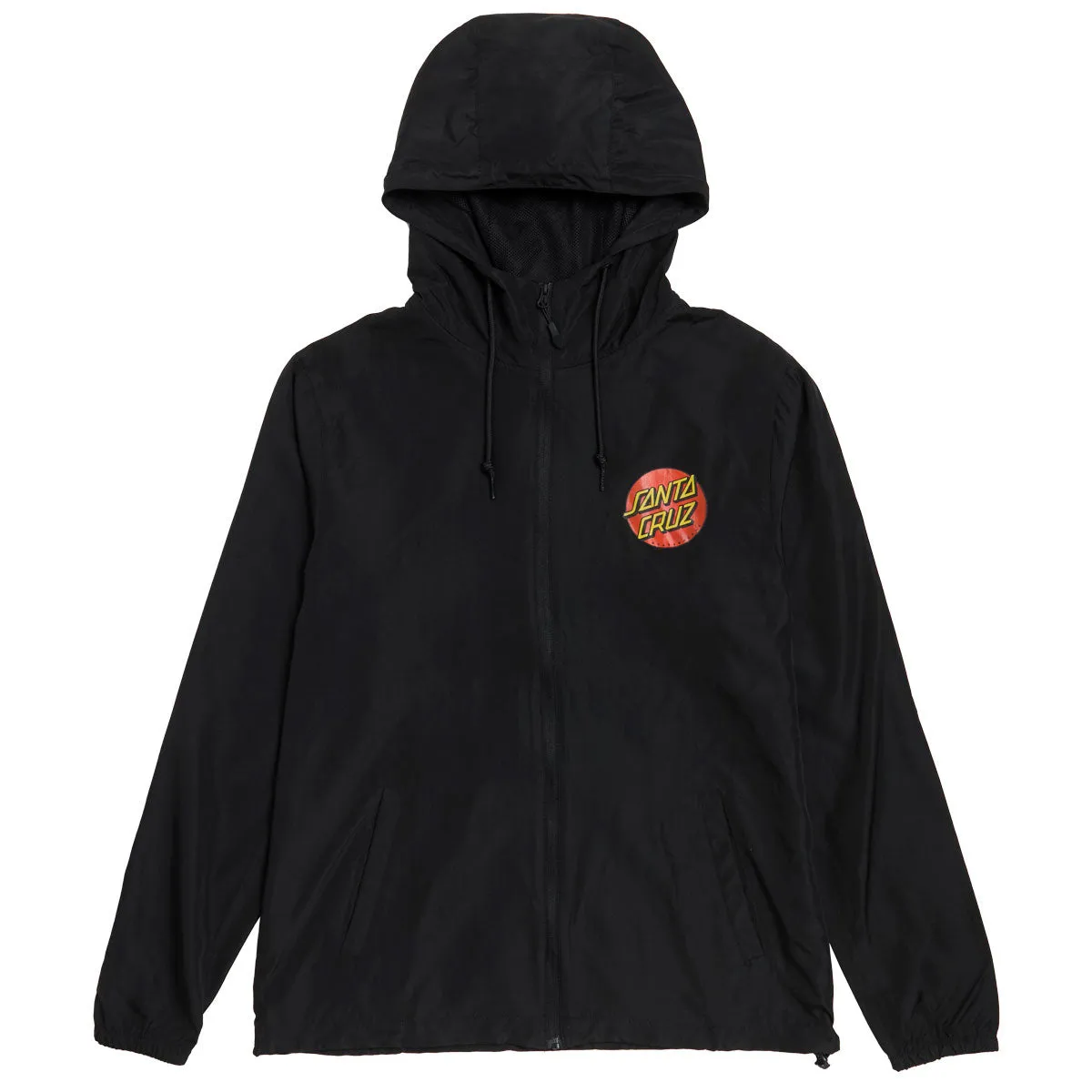 Santa Cruz Cruz Windbreaker Jacket - Black Everyday apparel
