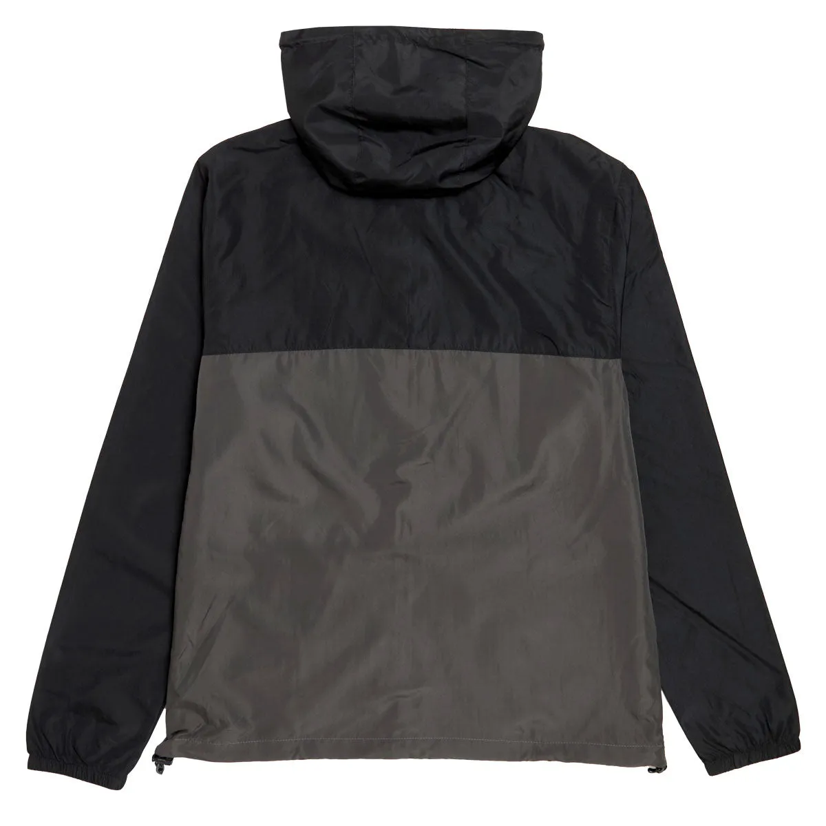 Quick Access Pockets Santa Cruz Opus Dot Chest Hooded Windbreaker Jacket - Black/Graphite