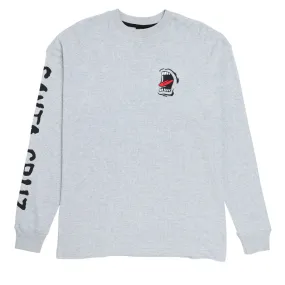Party Ready Santa Cruz Screaming Long Sleeve Thermal Shirt - Heather Grey