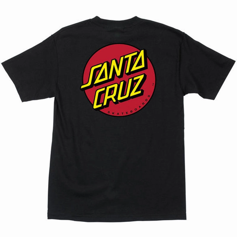 Santa Cruz Classic Dot T-Shirt - Black Classic Color