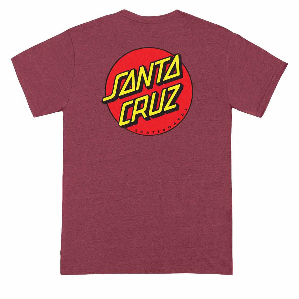 Santa Cruz Classic Dot T-Shirt - Heather Cardinal All-Season Comfort Wear