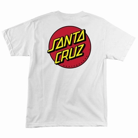 Seasonal Trend Santa Cruz Classic Dot T-Shirt - White