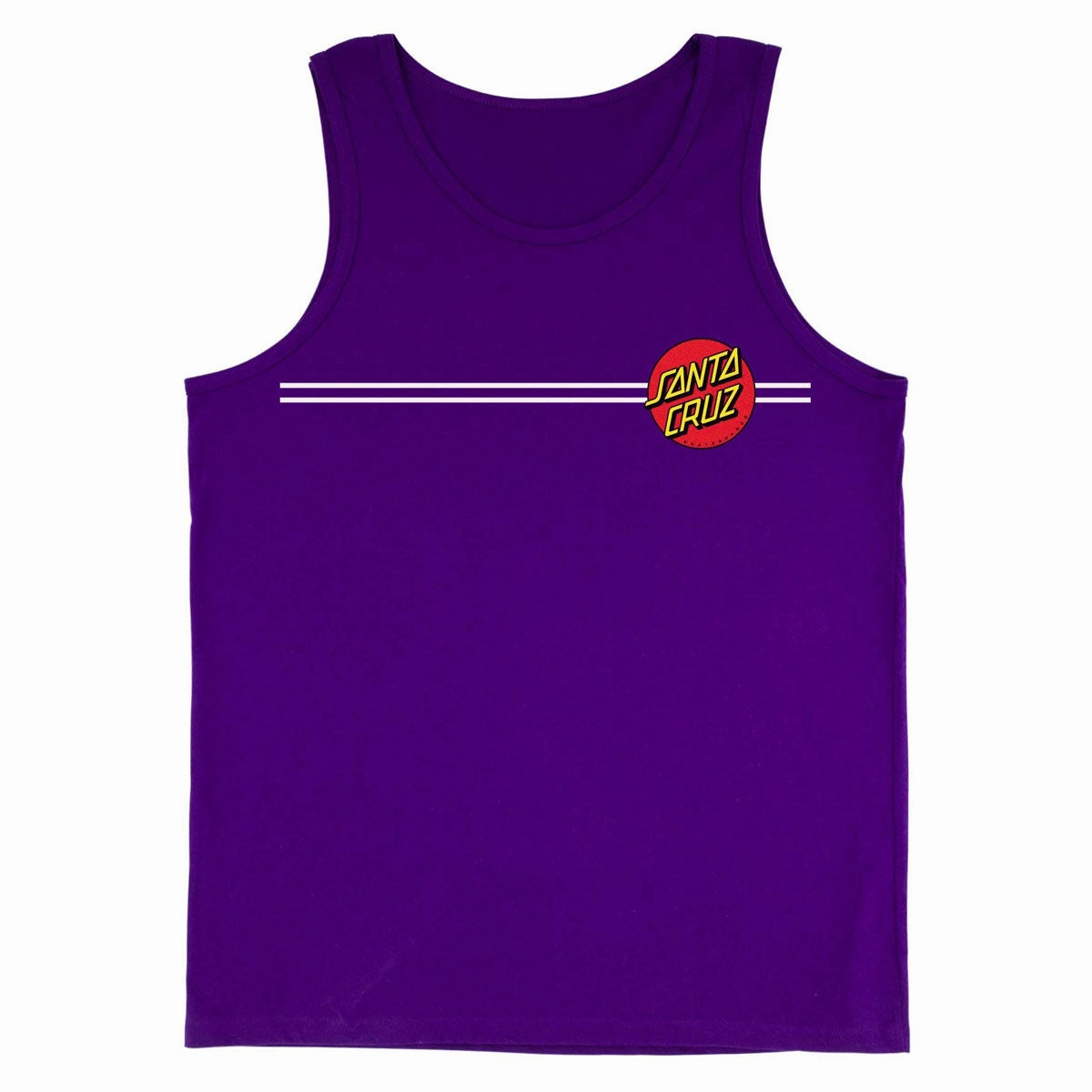 Santa Cruz Classic Dot Tank Top - Purple Foldable Construction