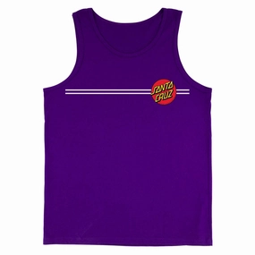Santa Cruz Classic Dot Tank Top - Purple Foldable Construction