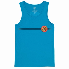 design concept Anti Static Lining Santa Cruz Classic Dot Tank Top - Sapphire