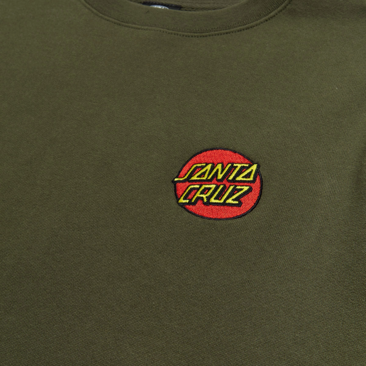 Santa Cruz Cruz Embroidered Sweatshirt - Army Street Smart Penguin like