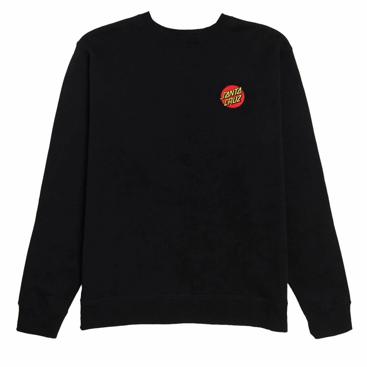 Cotton Blend Street Look Wear Santa Cruz Cruz Embroidered Sweatshirt - Black
