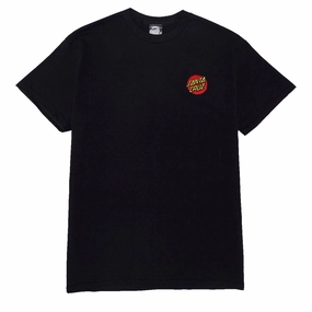 Santa Cruz Cruz Embroidered T-Shirt - Black Anti Static Finish