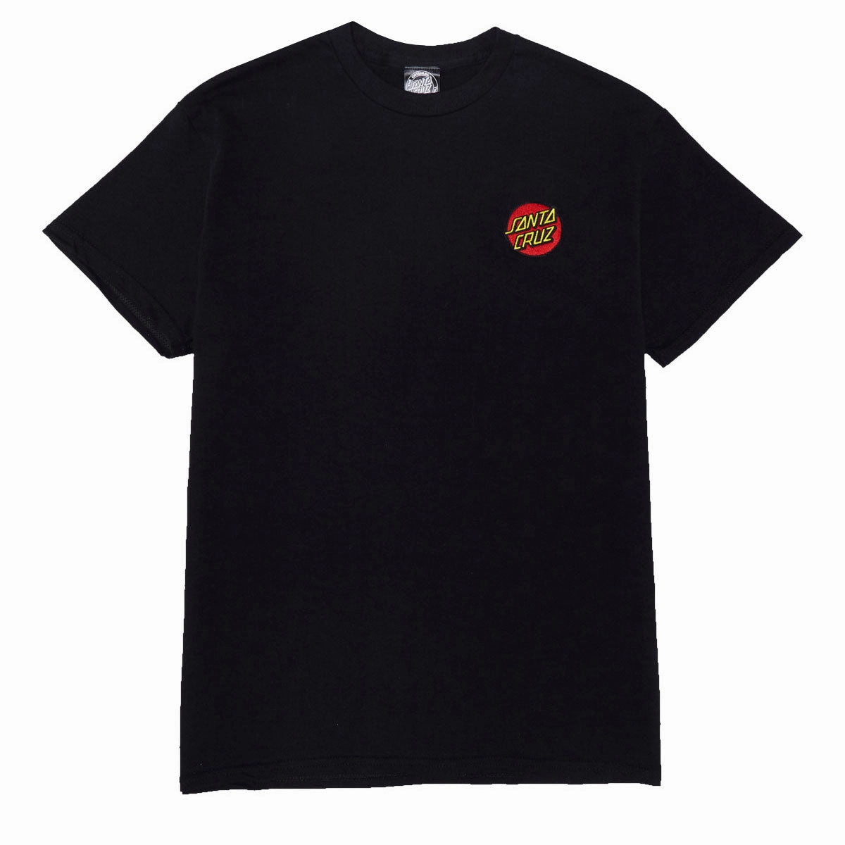 contrast Santa Cruz Cruz Embroidered T-Shirt - Black