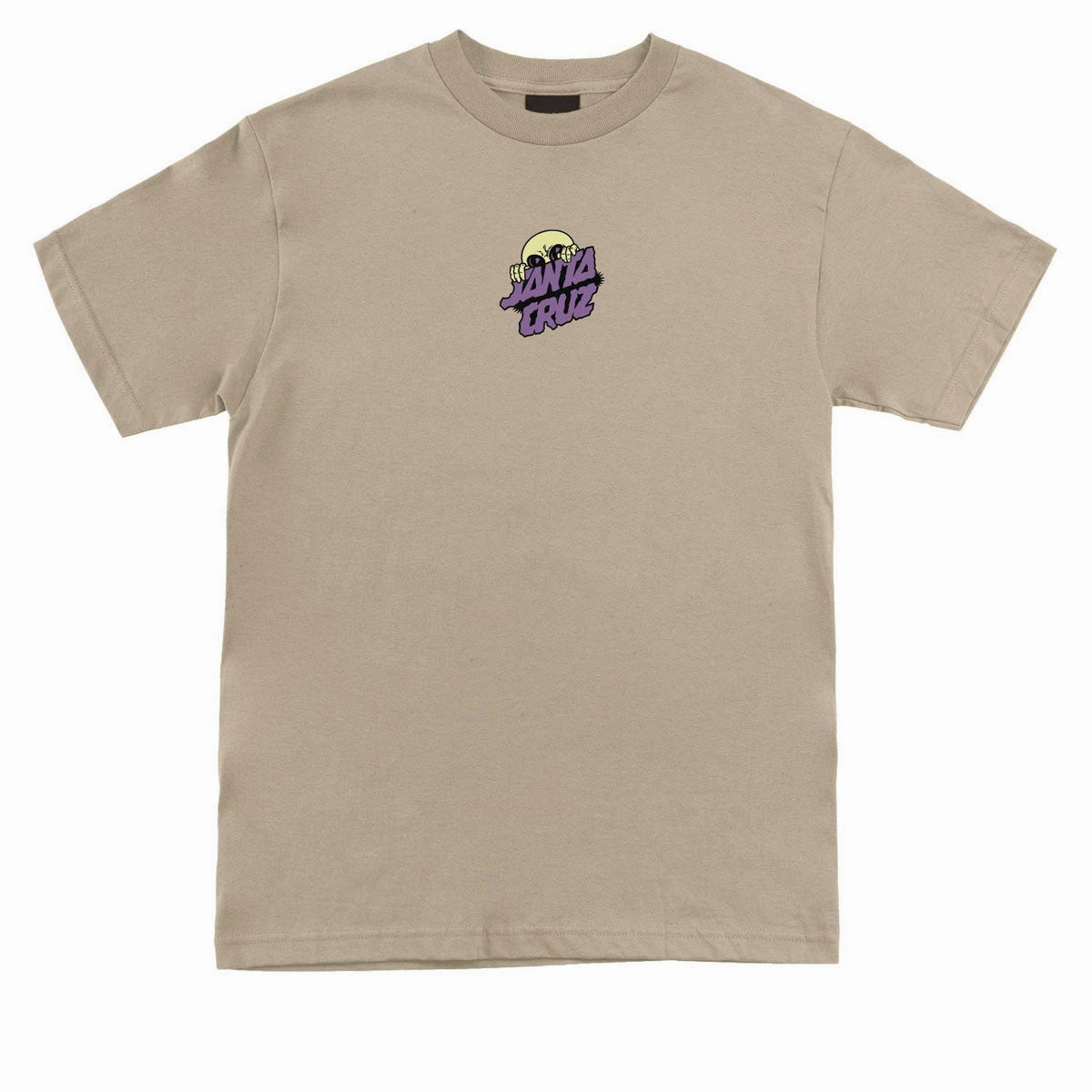 Comfortable Layer Relaxed Everyday Wear Santa Cruz Knibbs Invasion Hand T-Shirt - Sand