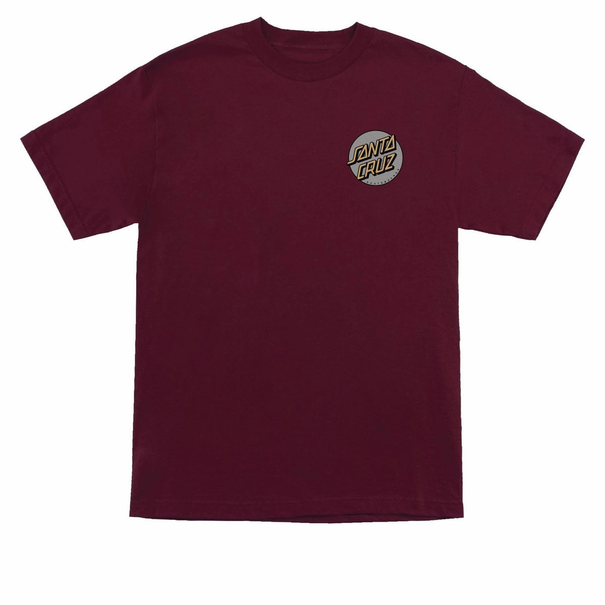 Comfort and Breathable Santa Cruz Meek Slasher T-Shirt - Maroon/Grey