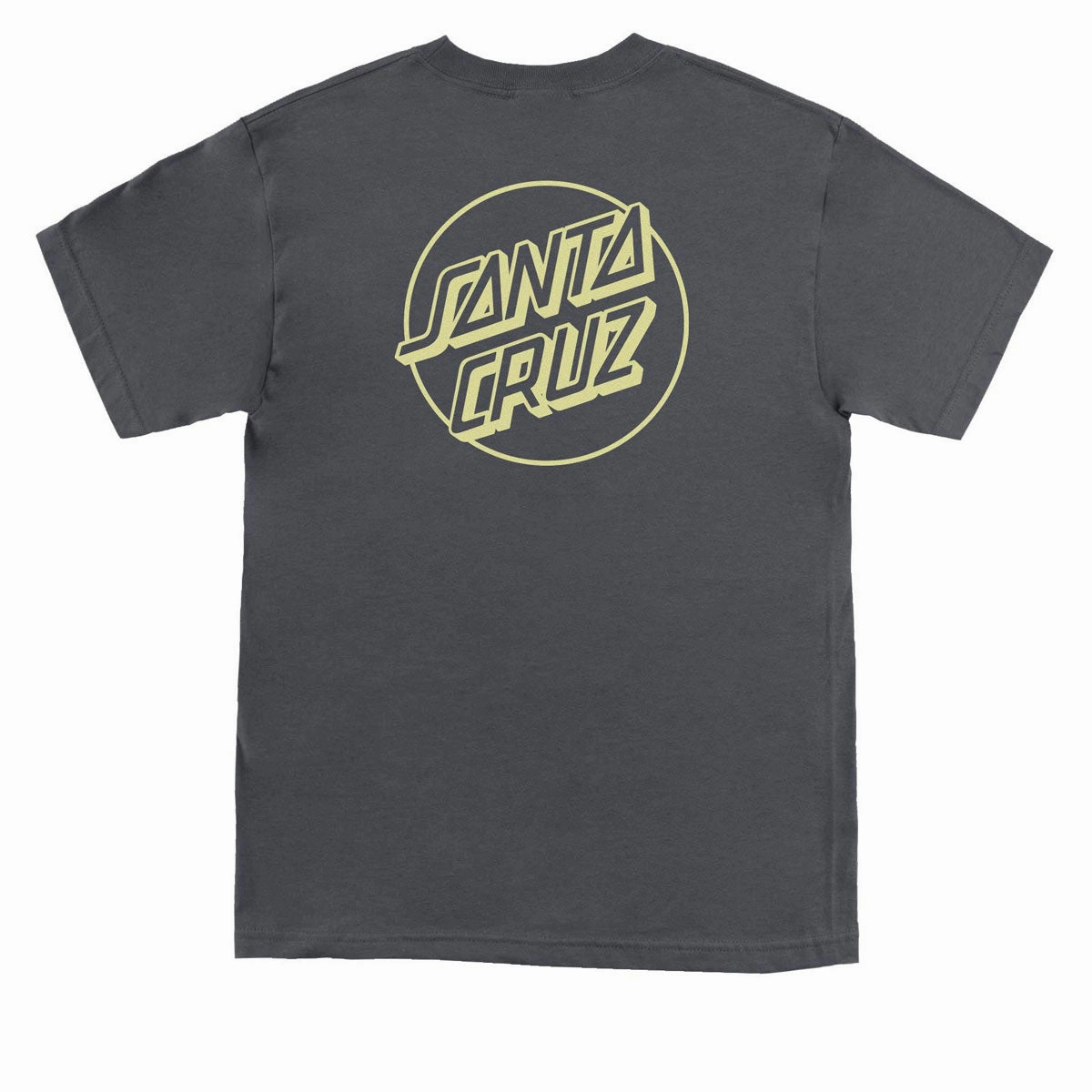 Chic Fashion Essential Look Santa Cruz Opus Dot T-Shirt - Charcoal/Safety