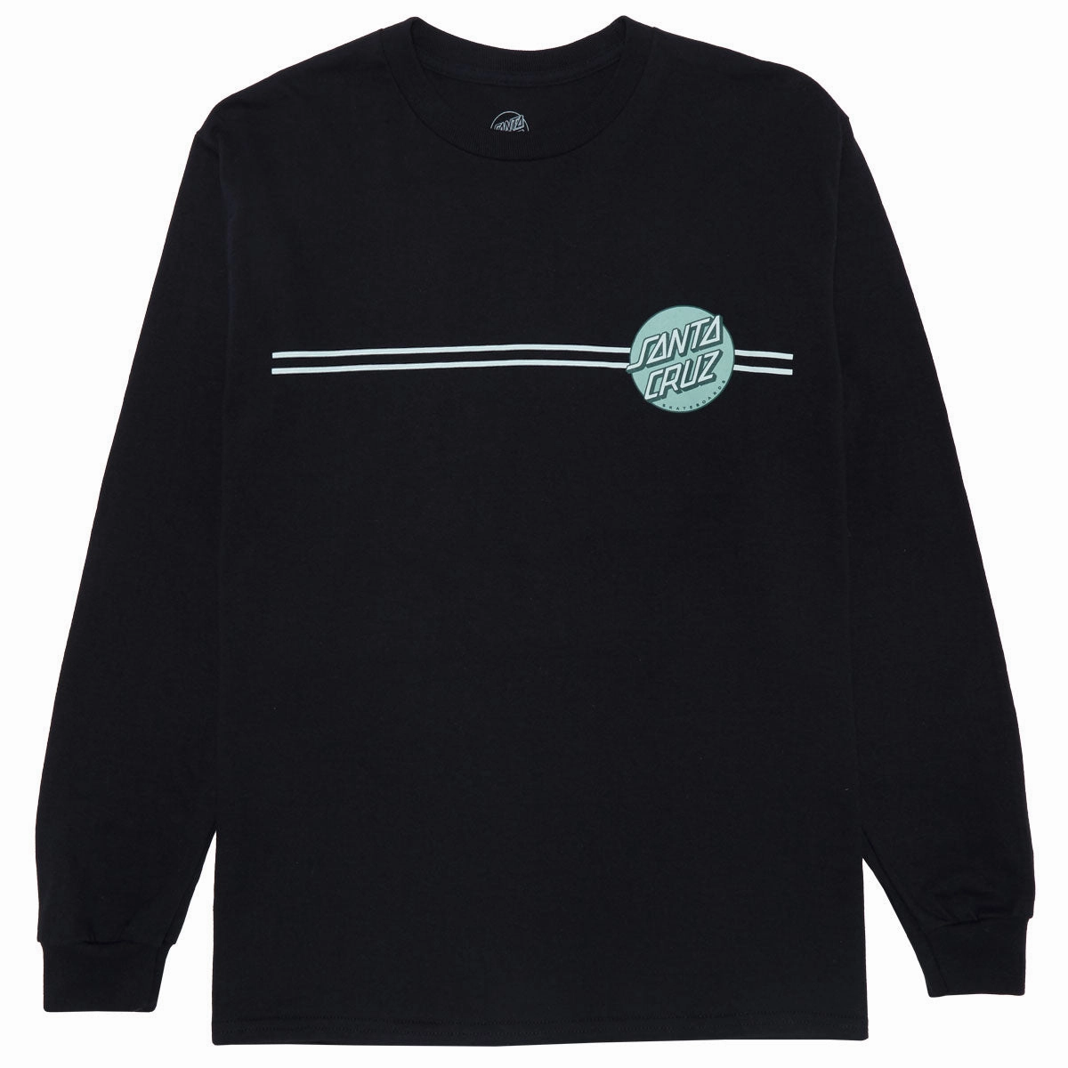 Santa Cruz Other Dot Long Sleeve T-Shirt - Black/Tonal Green On-the-Go Fashion layerable