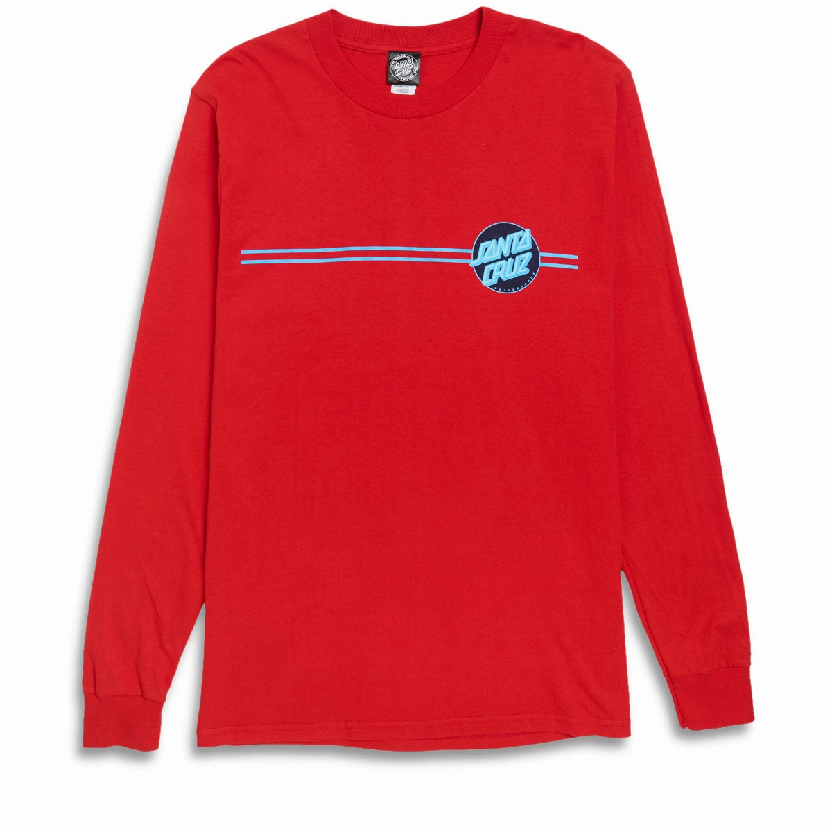 Santa Cruz Other Dot Long Sleeve T-Shirt - Fuji Red/Black/Blue Temperature Regulating V-Neck