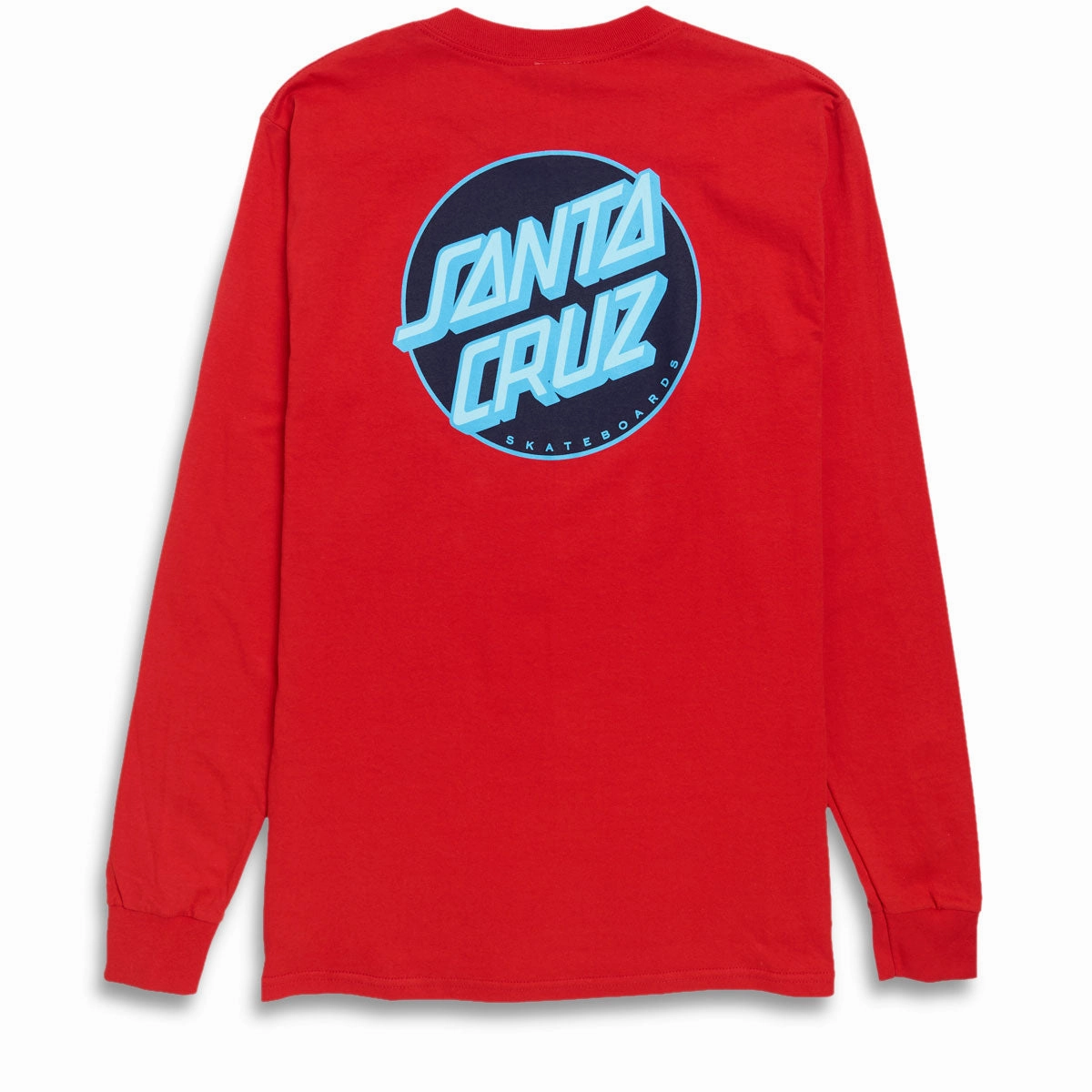 Santa Cruz Other Dot Long Sleeve T-Shirt - Fuji Red/Black/Blue LayeredHemDetails Weekend Essential