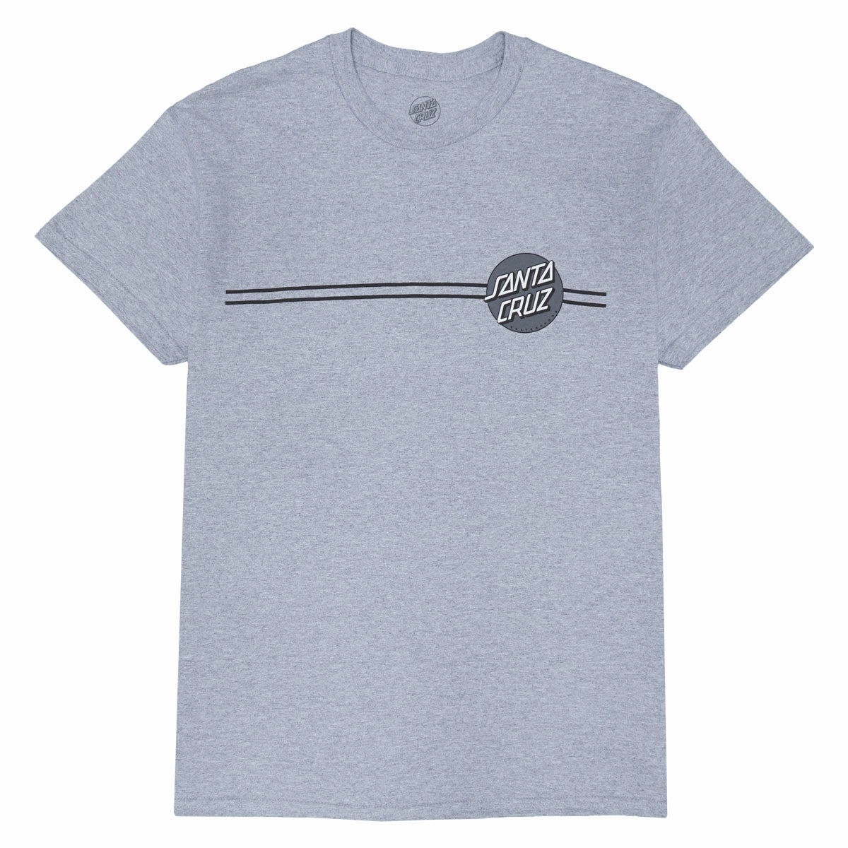 Santa Cruz Other Dot T-Shirt - Sport Grey Tonal Relaxed and Easy