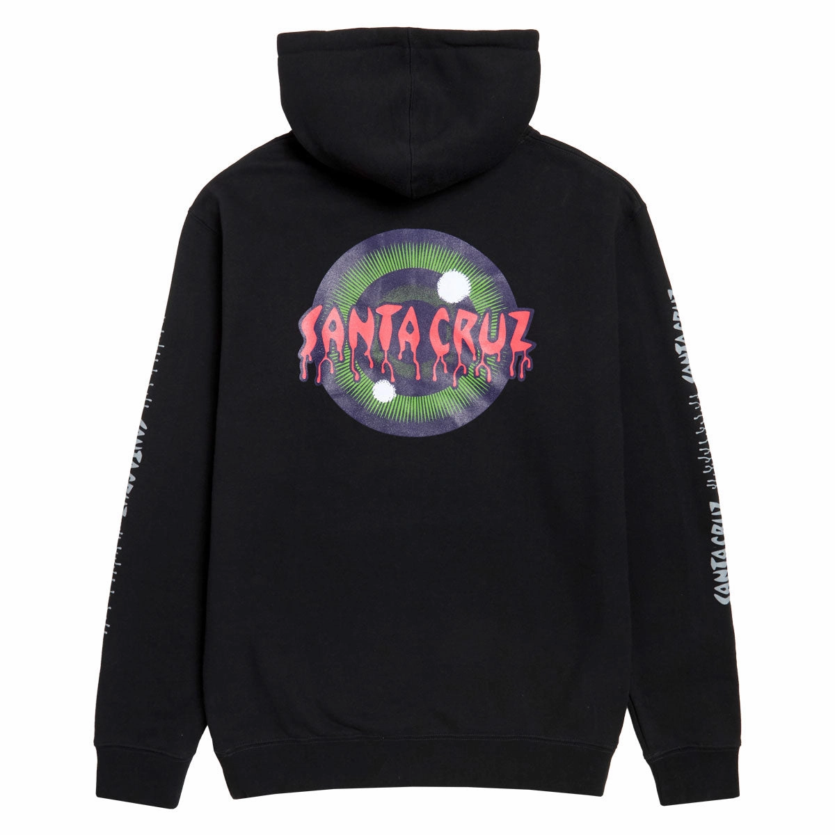 Santa Cruz Roskopp Iris Hoodie - Black Yoke Back Design