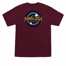 Active Outfit Style Santa Cruz Roskopp Iris T-Shirt - Maroon