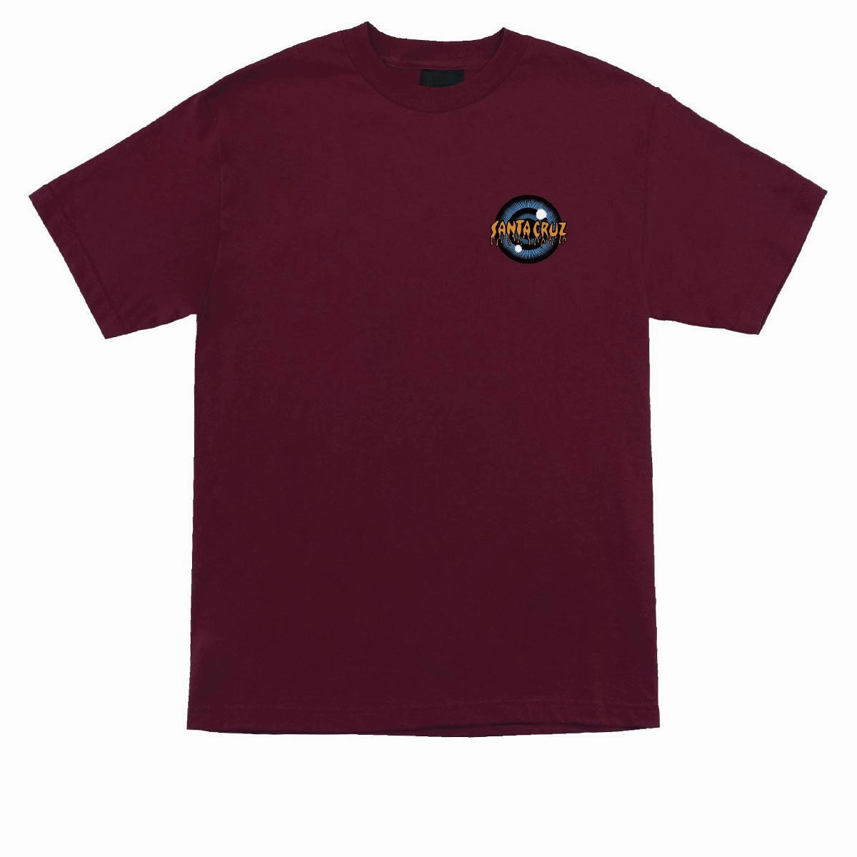 V neck Santa Cruz Roskopp Iris T-Shirt - Maroon